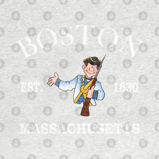 Boston, Massachusetts Colonial Patriot by Blended Designs